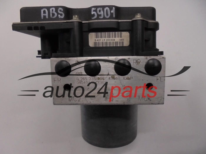 POMPA ABS I STEROWNIK NISSAN 0265235296 47660JD01A 0265950674