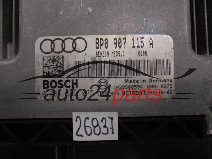 Μονάδα Ελέγχου Κινητήρα Audi 0261S02075 8P0907115A MED9.1