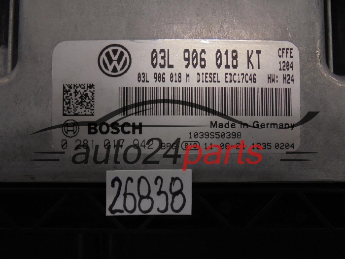 Sterownik silnika SEAT BOSCH 0281017942 03L906018KT EDC17C46 -
