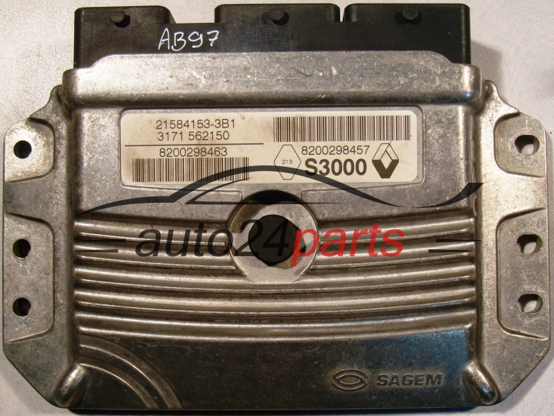 Centralina do motore RENAULT MEGANE Sagem 21584153-3B1, 8200298463, 8200298457