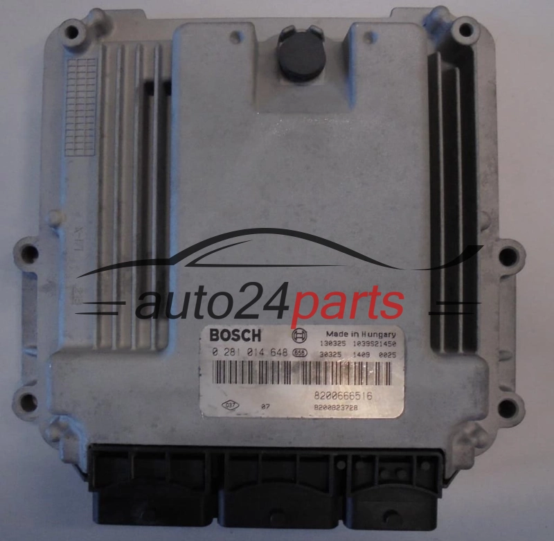 ECU ENGINE CONTROLLER RENAULT TRAFIC OPEL VIVARO 2.0 DCI BOSCH 0 281 014 648, 0281014648, 8200666516, 8200823728 (id: 83