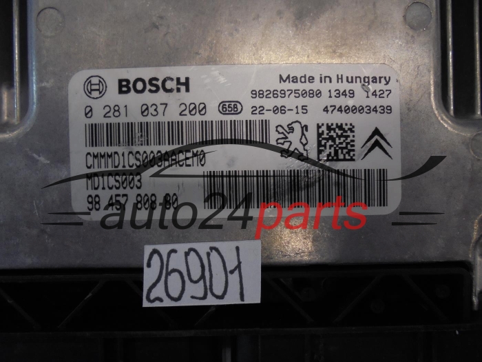 CENTRALINA MOTORE  CITROEN PEUGEOT 0281037200 9845780880