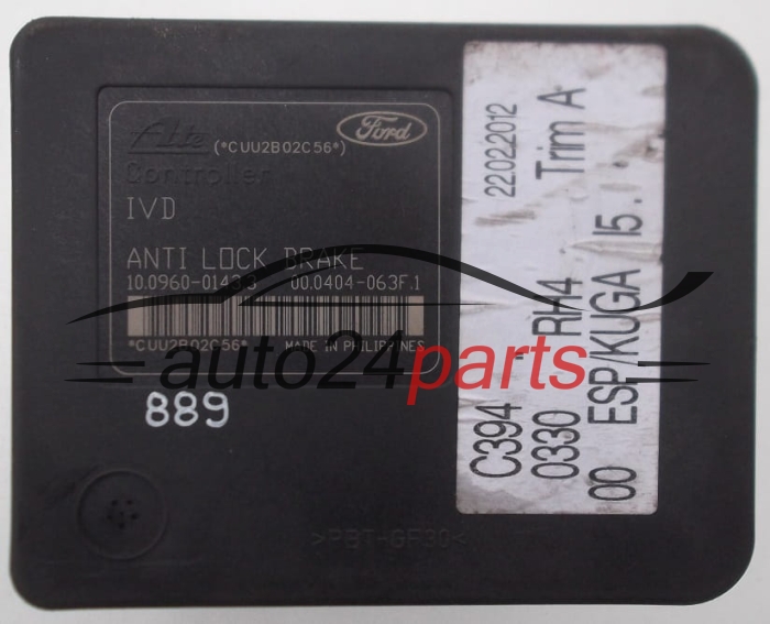 ABS FORD KUGA AV41-2C405-AA, AV412C405AA, 10.0206-0410.4, 10020604104, 10.0960-0143.3, 10096001433