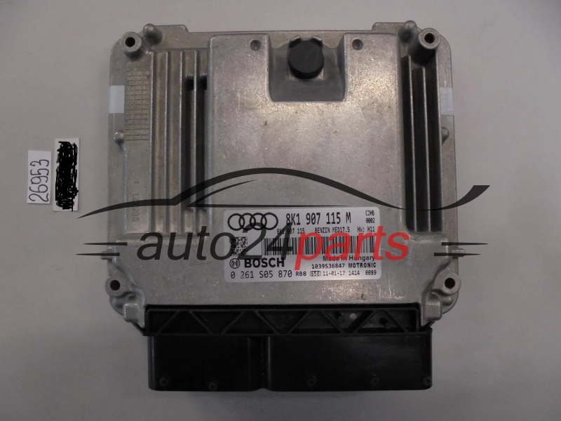 KOMPUTER STEROWNIK SILNIKA AUDI A4 1.8 TFSI BOSCH 0 261 S05 870, 0261S05870, 8K1 907 115 M, 8K1907115M