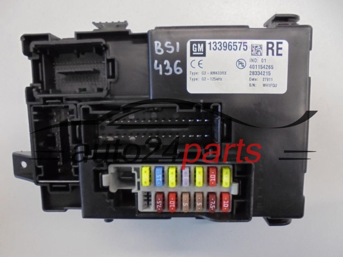 CENTRALKA MODUL BSI OPEL MERIVA B 13396575 RE, 13396575RE