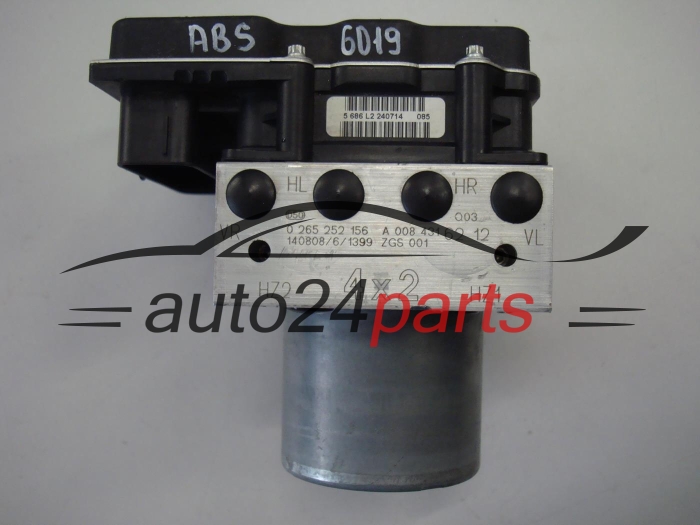 ABS Pumpe und steuergerat MERCEDES VITO BOSCH 0 265 252 156, 0265252156, A 008 431 62 12, A0084316212, 0265951917