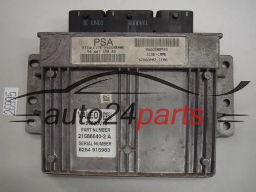 KOMPUTER STEROWNIK SILNIKA PEUGEOT 1.4 84820V10, 21586640-2 B, 96 661 498 80, 9666149880, 9660388980