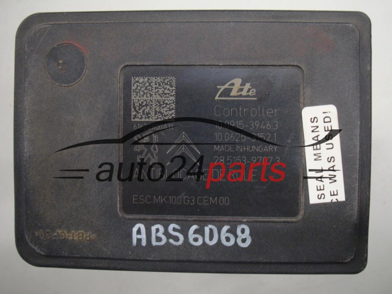 ABS POMPA I STEROWNIK CITROEN PEUGEOT 9814482680, 10.0220-0674.4, 10022006744, 10.0915-3946.3, 10091539463