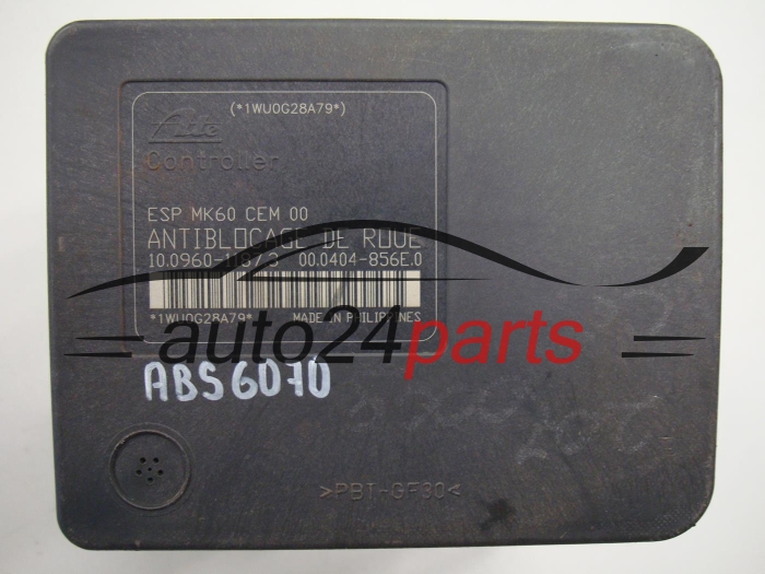 ABS POMPA I STEROWNIK PEUGEOT 9662295880, 10.0960-1187.3, 10096011873