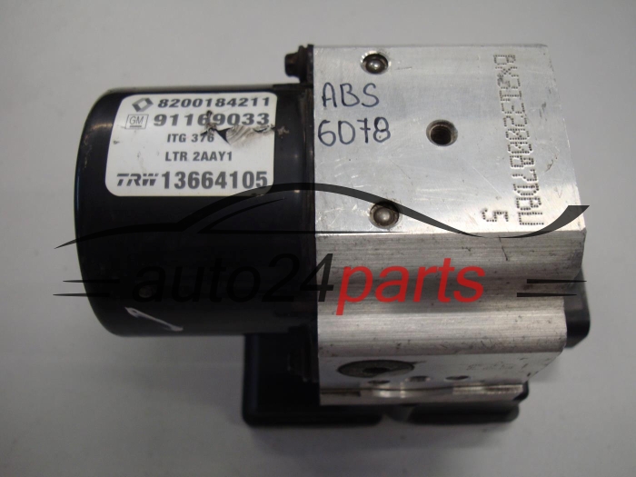 ABS POMPA I STEROWNIK RENAULT TRAFIC VIVARO 8200184211, GM 91169033, TRW 13664105, 13509005K, 54084684A