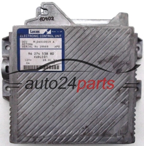 ECU ENGINE CONTROLLER  CITROEN XANTIA PEUGEOT 406 2.1 9627453880, 96 274 538 80 XUDLC01, DCU R 04010019 A, 80708A 