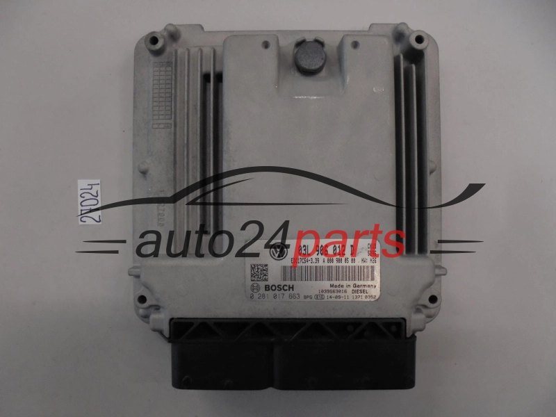 KOMPUTER STEROWNIK SILNIKA VOLKSWAGEN CRAFTER 0281017663 03L906012D EDC17C54-3.39