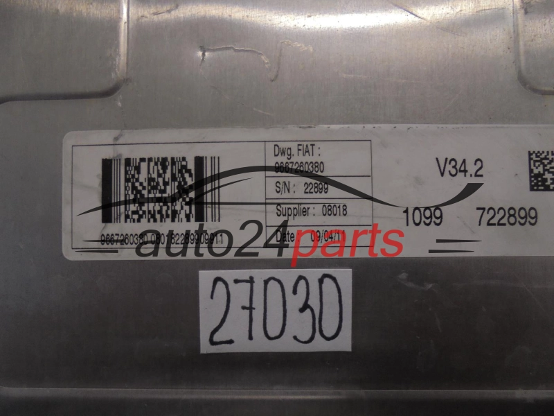 Centralina motore FIAT 9667260380 618873