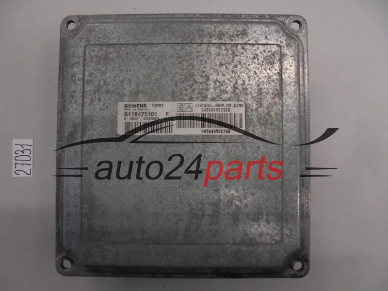 STEROWNIK SKRZYNI AUTOMATYCZNEJ CITROEN PEUGEOT S118475101F SW99654953980 HW9640922780 SIM82