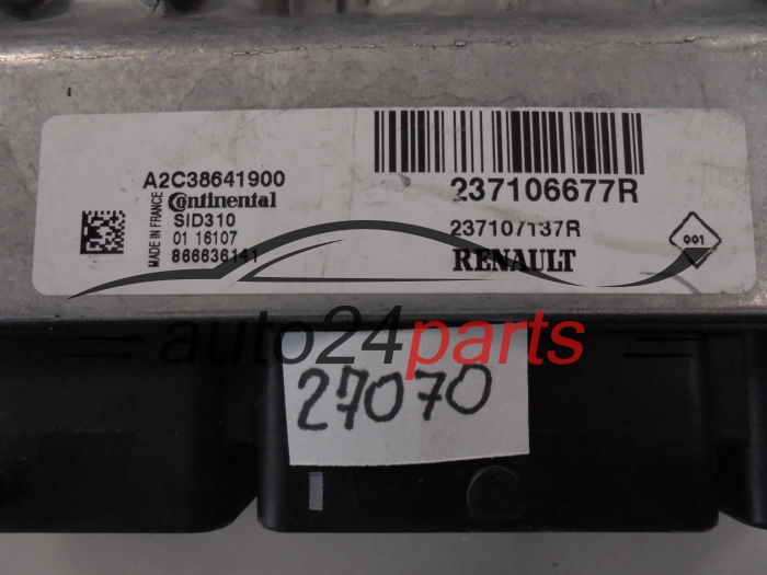 Centralina do motore RENAULT A2C38641900 237106677R SID310