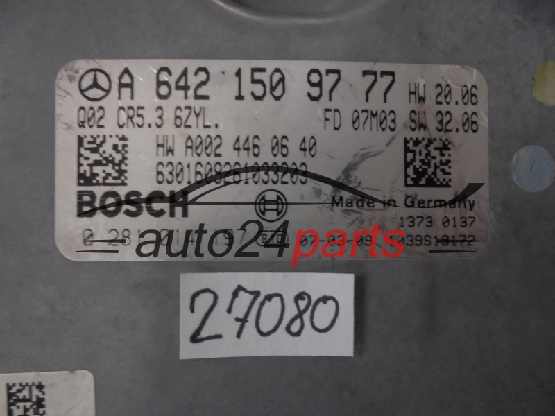 KOMPUTER STEROWNIK SILNIKA MERCEDES BENZ 0281014197 A6421509777 CR5.3