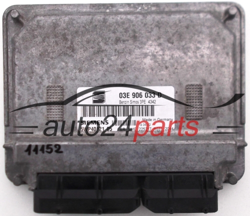 ECU CENTRALITA DE MOTOR SEAT IBIZA CORDOBA 1.2 AZQ 03E 906 033 D, 03E906033D, SIEMENS 5WP40121 05