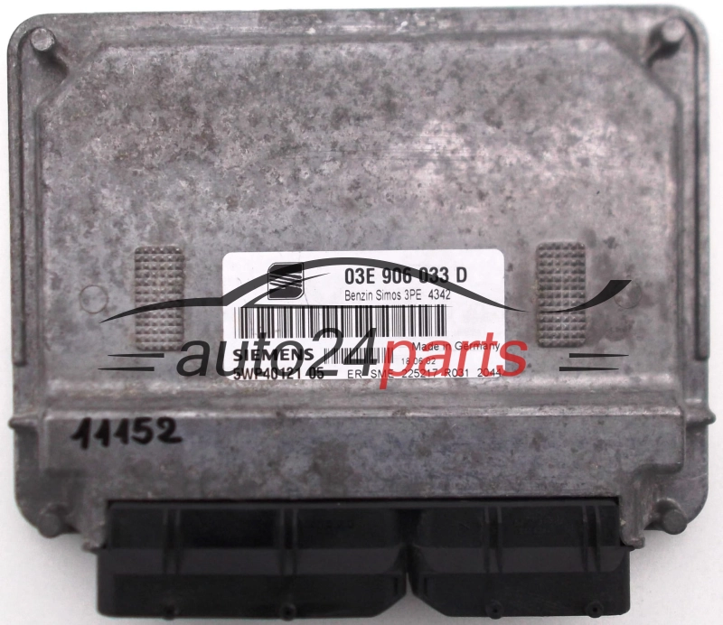 ECU CENTRALITA DE MOTOR SEAT IBIZA CORDOBA 1.2 AZQ 03E 906 033 D, 03E906033D, SIEMENS 5WP40121 05