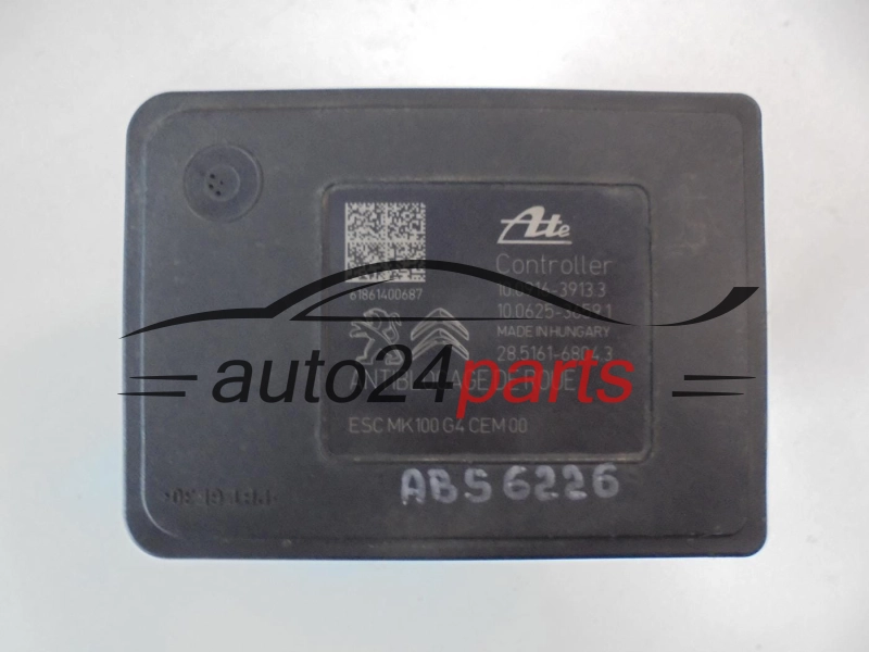 ABS POMPA I STEROWNIK CITROEN PEUGEOT 9822654880, 10.220-1206.4, 1022012064, 10.0916-3913.3, 10091639133