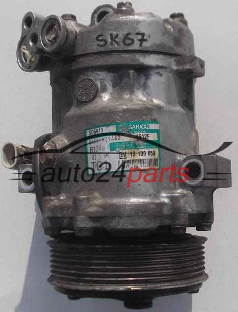 SPRĘŻARKA KLIMATYZACJI 1.3 CDTI Z13DT OPEL AGILA 13106850 TG1, 13 106 850 , 4706817, 92178275