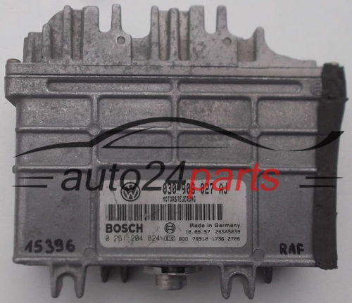 MOTORSTEUERGERÄT ECU STEUERGERAT VOLKSWAGEN POLO BOSCH 0 261 204 824, 0261204824, 030 906 027 AJ, 030906027AJ 