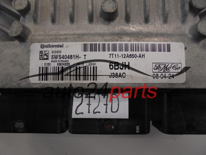 FORD 7T11-12A650-AH 7T1112A650AH 5WS40481H-T 5WS40481HT SID206