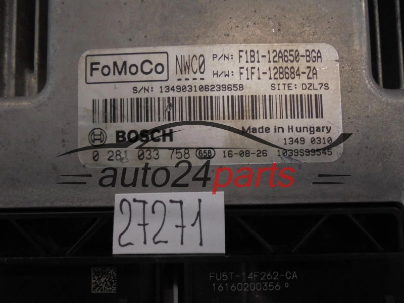FORD 0281033758 F1B1-12A650-BGA F1B112A650BGA