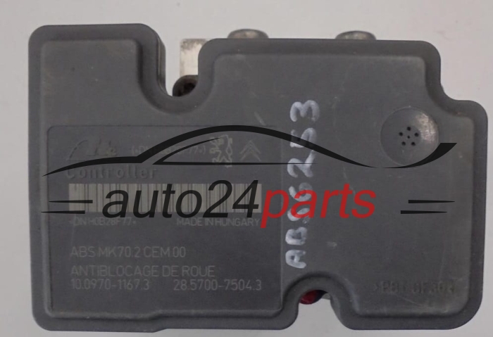 ABS PEUGEOT CITROEN 9666392580, 10.0207-0200.4, 10020702004, 10.0970-1167.3, 10097011673, 28.5700-7504.3, 28570075043