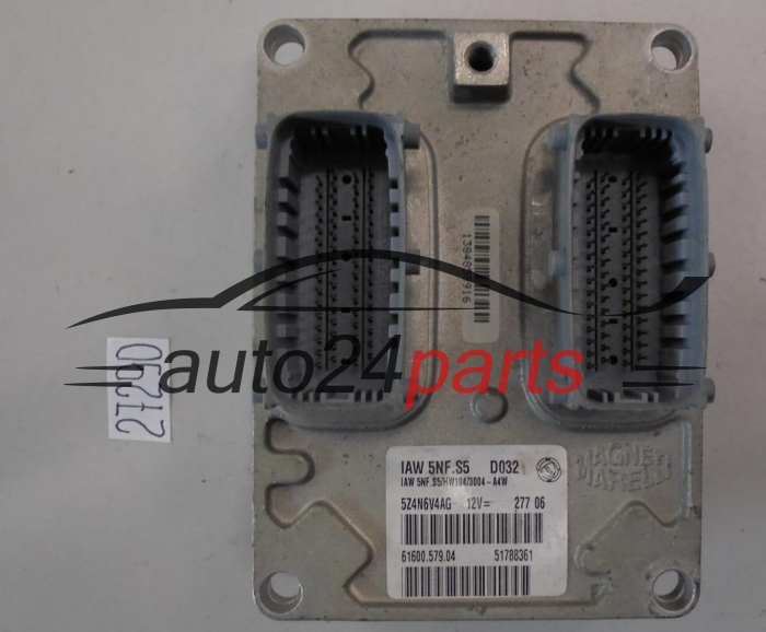 FIAT PANDA 1.2 MAGNETI MARELLI IAW 5NF.S5, IAW5NFS5, 51788361, 61600.579.04, 6160057904
