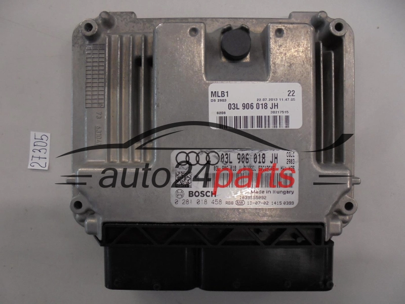 Calculateur moteur Audi 0281018458 03L906018JH EDC17C46