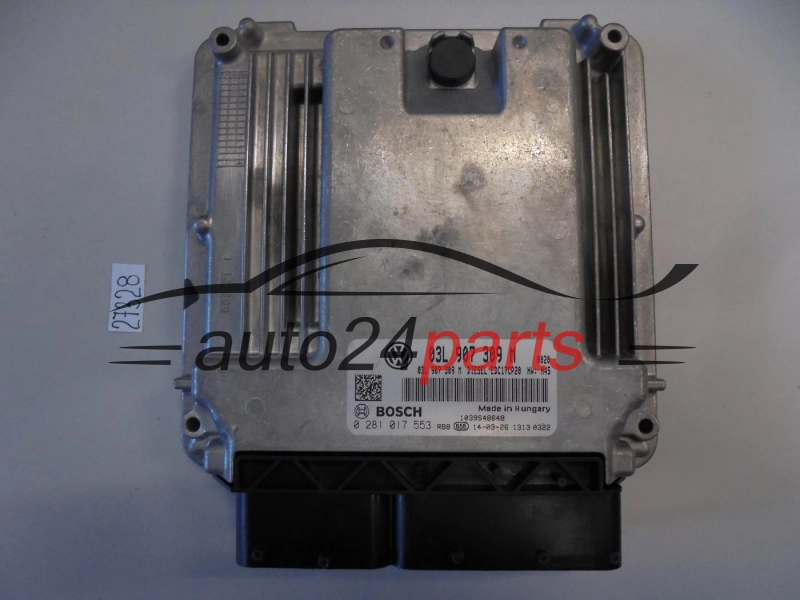 Sterownik silnika Volkswagen T5 Transporter 2.0 TDI 0281017553 03L907309M