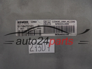 CITROEN PEUGEOT S118475101C SW 9653513080 HW 9640922780 SIM82