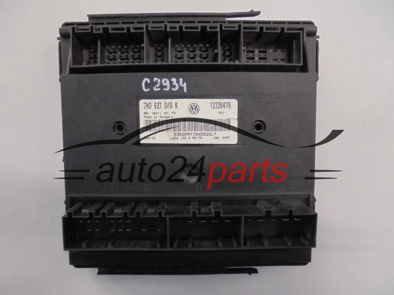 CENTRALKA MODUL STEROWNIK KOMFORTU VW VOLKSWAGEN T5, 7H0937049K, 12243929