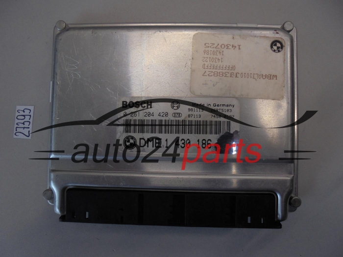 KOMPUTER STEROWNIK SILNIKA BMW 3 E36 E46 BOSCH 0 261 204 420, 0261204420, DME 1 430 186, DME1430186, 1430186