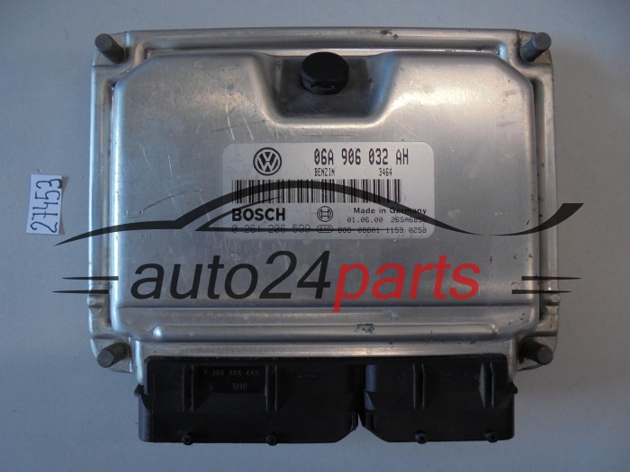 KOMPUTER STEROWNIK SILNIKA VW VOLKSWAGEN SHARAN SEAT ALHAMBRA 1.8 T BOSCH 0 261 206 599, 0261206599, 06A 906 032 AH, 06A906032AH, 26SA6855, BENZIN 3464