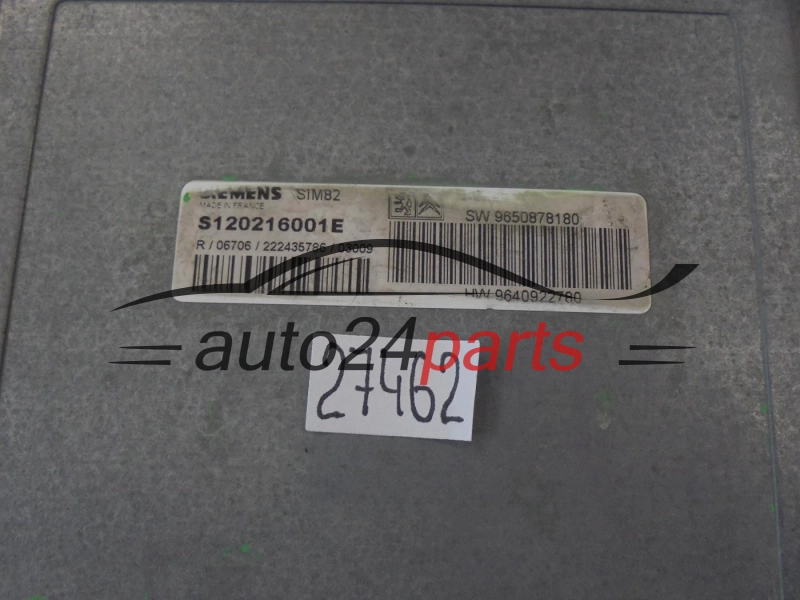 Calculateur Moteur CITROEN PEUGEOT S120216001E 9650878180 9640922780 SIM82