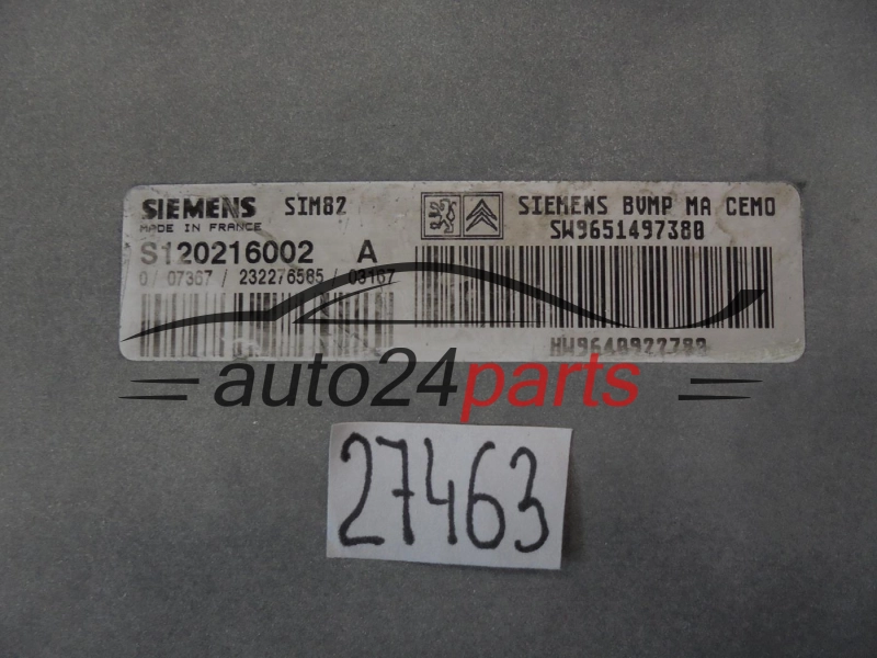 Sterownik skrzyni automatycznej Citroen Peugeot S120216002A SW9651497380 – zdjęcie 4