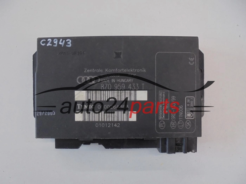 Moduł komfortu Audi 8Z0959433T 00002643B3 – zdjęcie 2