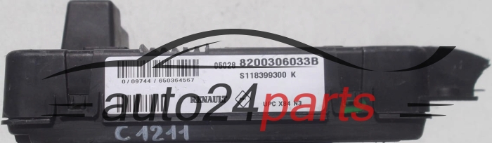 Scatola dei fusibili relè fusibile scatola RENAULT MEGANE SCENIC SIEMENS S118399300 K, 8200306033B