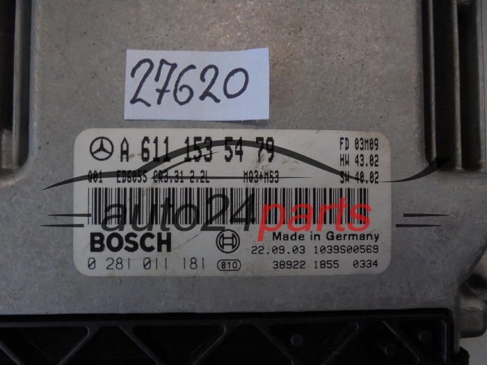 Sterownik silnika Mercedes-Benz Vito Viano 0281011181 A6111535479 – zdjęcie 2