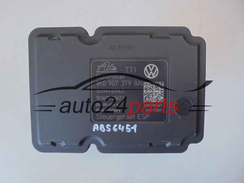 ODNOWIONY ABS POMPA I STEROWNIK VOLKSWAGEN SEAT SKODA 1K0 614 517 BD, 1K0614517BD, ATE 10.0212-0220.4, 10021202204, 1K0 907 379 AN, 1K0907379AN