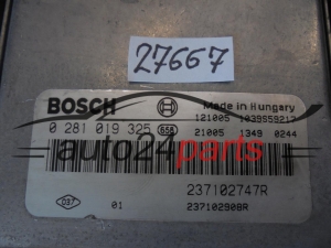 Calculateur Moteur RENAULT 0281019325 237102747R