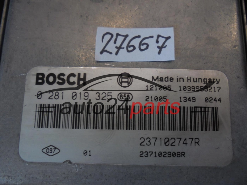 Calculateur Moteur RENAULT 0281019325 237102747R