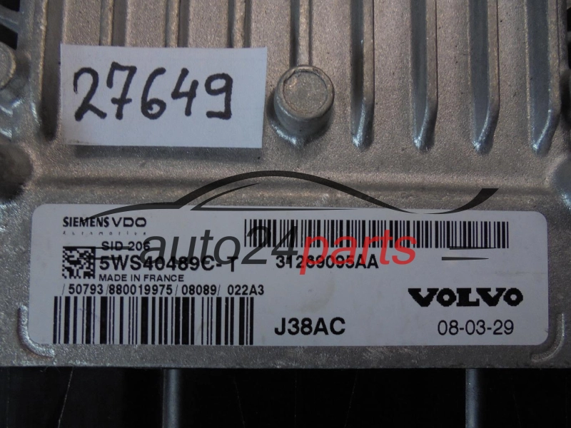 Sterownik silnika Volvo 5WS40489CT 31269095AA – zdjęcie 2