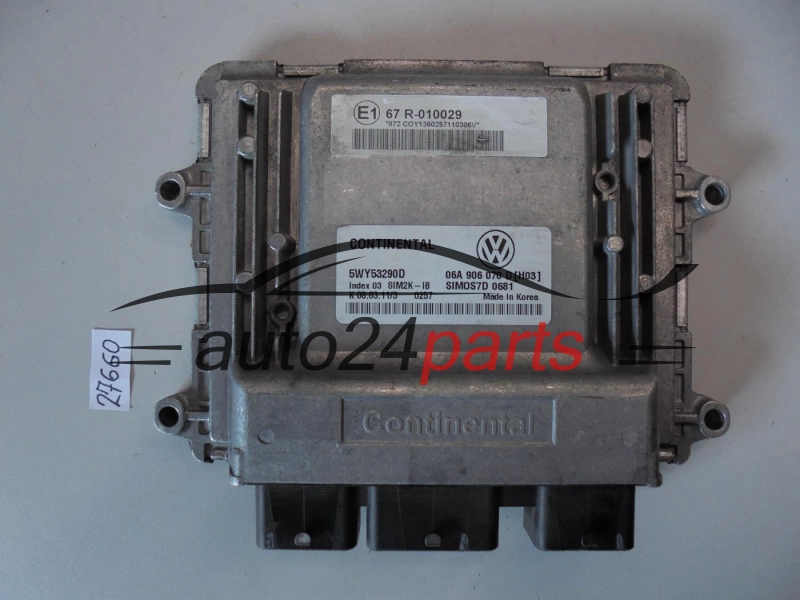 Calculateur Moteur VW VOLKSWAGEN SEAT 5WY53290D 06A906070D SIM2K-IB
