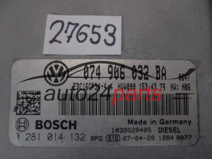 VOLKSWAGEN CRAFTER 0281014132 074906032BA