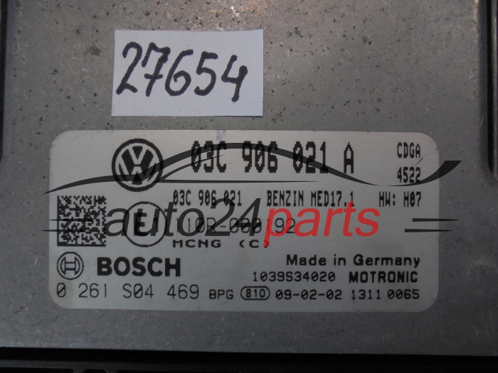 VOLKSWAGEN 0261S04469 03C906021A MED17.1 CENTRALINA DO MOTORE