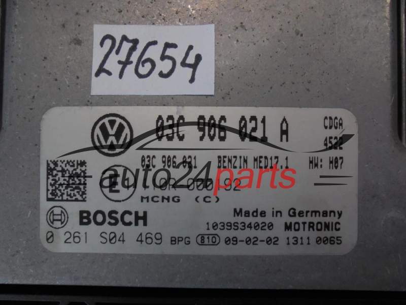 VOLKSWAGEN 0261S04469 03C906021A MED17.1 CENTRALINA DO MOTORE