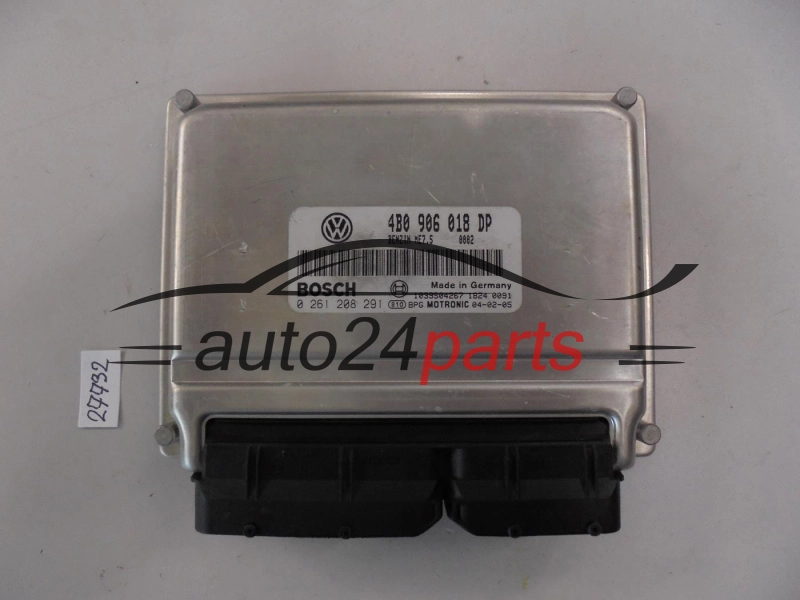 Sterownik silnika VOLKSWAGEN 0261208291 4B0906018DP ME7.5 - 27732
