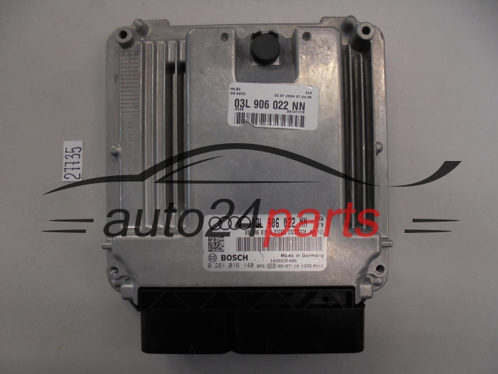 KOMPUTER STEROWNIK SILNIKA AUDI A4 2.0 TDI BOSCH 0 281 016 140, 0281016140, 03L 906 022 NN, 03L906022NN